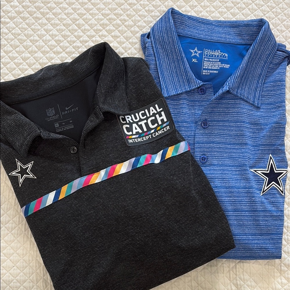 Nike Men's Black and Blue Polo Shirt Set